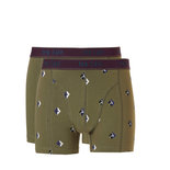 Ten Cate Men Fine Shorts 2-Pack Moss Mossprint 30884 | 21251