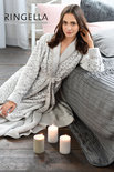 Ringella Fleece Badjas Silber 0514716P | 23105