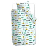 Beddinghouse Kids Dekbedovertrek Fishy Mint green 16985