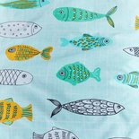 Beddinghouse Kids Dekbedovertrek Fishy Mint green 16985