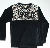 Lunatex Velours Meisjes Pyjama Zwart 9855T | 23368