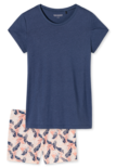 Schiesser Meisjes Shortama Indigo Blue 169803 | 22188