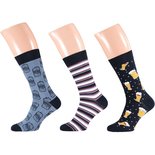 Apollo Heren Sokken 3-Pack Blauw 22912