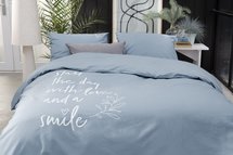 Walra Dekbedovertrek Smile With Love Jeansblauw 23908