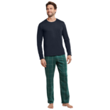 Schiesser Pyjama Dark Green 171417 | 23605-23606