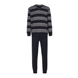 Gotzburg Heren Pyjama Stripe Dark Blue 451951-4065 | 23303