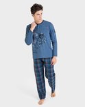 Massana Heren Pyjama Donkerblauw P701335 | 23441