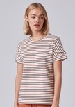 Skiny Dames Shirt Marshmallow Stripes 080367 | 24040