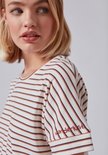 Skiny Dames Shirt Marshmallow Stripes 080367 | 24040