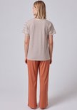 Skiny Dames Shirt Marshmallow Stripes 080367 | 24040