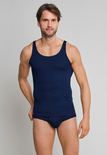 Schiesser Men Original Classics Feinripp Shirt 0/0 Navy 005120 | 340