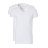 Ten Cate Men Basic V-Neck Long White 30847 | 20220