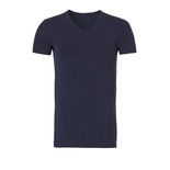 Ten Cate Men Basic Bamboo V-Neck Black Iris 30862 | 21174