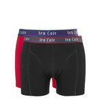 Ten Cate Men Fine Shorts 2-Pack Red Black 30709 | 20389