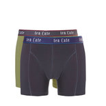 Ten Cate Men Fine Shorts 2-Pack Ebony Mosstone 30709 | 20388