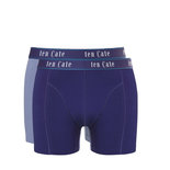 Ten Cate Men Fine Shorts 2-Pack Lightblue Navy 30709 | 20386