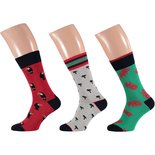 Apollo Heren Sokken 3-Pack Rood / Groen 22909