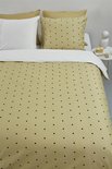 VT Wonen Dekbedovertrek Striped Heart Yellow 24188