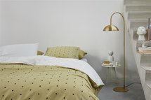 VT Wonen Dekbedovertrek Striped Heart Yellow 24188