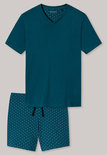 Schiesser Heren Shortama Petrol 173662 | 24004