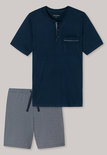 Schiesser Heren Shortama Nachtblauw 173863 | 24302
