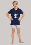 Schiesser Jongens Shortama Darkblue 173371 | 24299