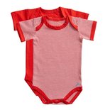 Ten Cate Baby Romper Stripe/Flame Scarlet 2-Pack 31116 | 24420