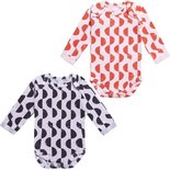 Ten Cate Baby Romper Red/Pink Black/Grey 30852| 24432