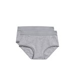 Ten Cate Girls Hipster 2-Pack Light Grey Melee 30049 | 17521