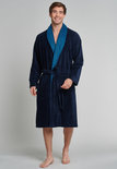 Schiesser Heren Badjas Night Blue 171974 | 23339
