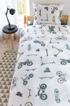 Beddinghouse Kids Dekbedovertrek Wheelers Grey 25057