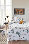 Beddinghouse Kids Dekbedovertrek Wheelers Grey 25057