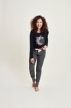 Charlie Choe Dames Broek Zwart F41154-38 | 25025