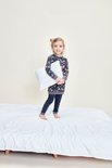Charlie Choe Meisjes Pyjama Long Pullover Set Blauw Bloemen F41018-41 | 25018