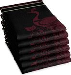 DDDDD Theedoek Peacock Black 21825