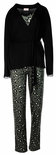 Pink Label Dames Pyjama Lounge Set Leopard Green W916 | 25245