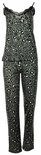 Pink Label Dames Pyjama Lounge Set Leopard Green W916 | 25245