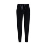 Charlie Choe Dames Velours Broek Zwart F41160-38 | 25178