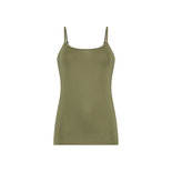 Ten Cate Women Goodz Spaghetti Top Bamboe Olijf 32053 | 25141
