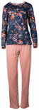 Pink Label Dames Pyjama Blossom Blue W939 | 25247