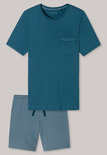 Schiesser Heren Shortama Petrol 173860 | 24006
