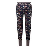 Charlie Choe Dames Broek Bloemen Blauw F411124-38 | 25177