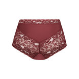 Ten Cate Women Secrets High Waist Brief Lace Back Bordeaux 31758 | 25433