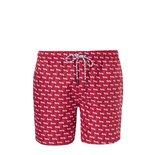 Tweka Men Zwemshort Skip Check Red 10198 | 24556