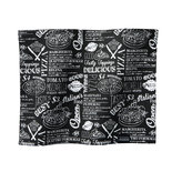 DDDDD Placemat Italian Food Black 24484