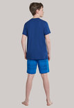 Schiesser Jongens Shortama Dark Blue 173366 | 24010