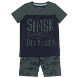Charlie Choe Jongens Shortama Shark Attack E39062-42 | 24142