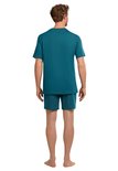 Schiesser Heren Shortama Petrol 173662 | 24004