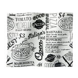 DDDDD Placemat Italian Food White 24483
