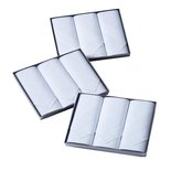 Heren Zakdoeken Jan 3-Pack Wit 13929